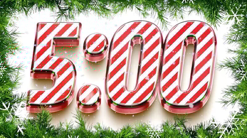 Christmas Candy Cane Future Bass Countdown